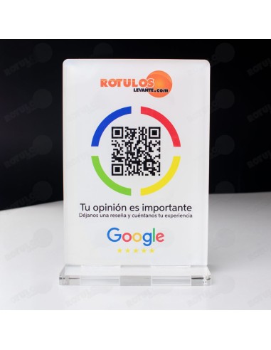 PLACA RESEÑAS GOOGLE